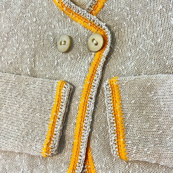 Vintage 60’s Stuart Mackey California Open Front Knit Cardigan Sweater Size 6 - Picture 8 of 13